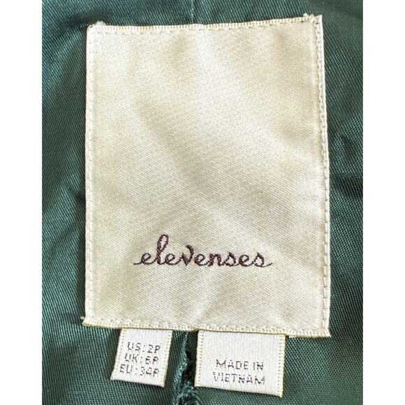 Anthropologie Elevenses Size 2P Womens Cotton Blend Tamarisk Pink Lattice - Picture 5 of 8